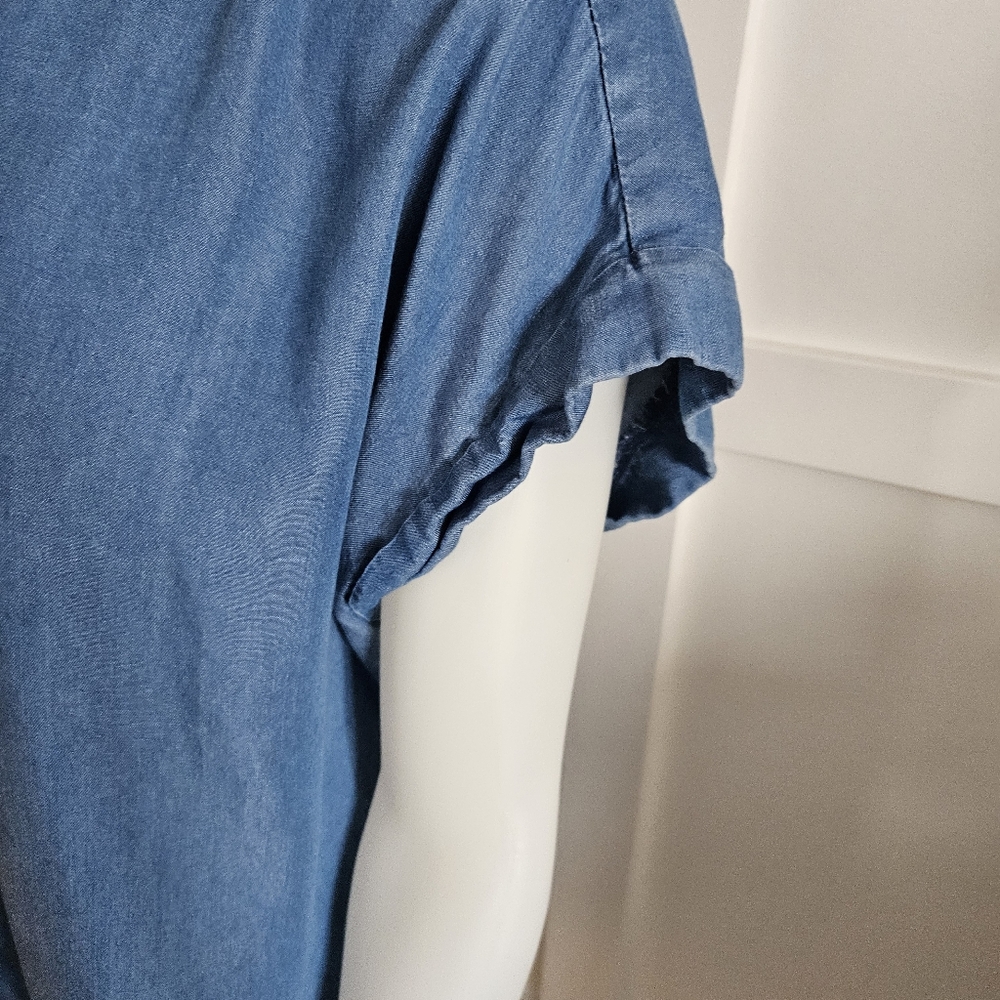 Tilley Blue Button-Up Denim Shirt - Picture 3 of 9